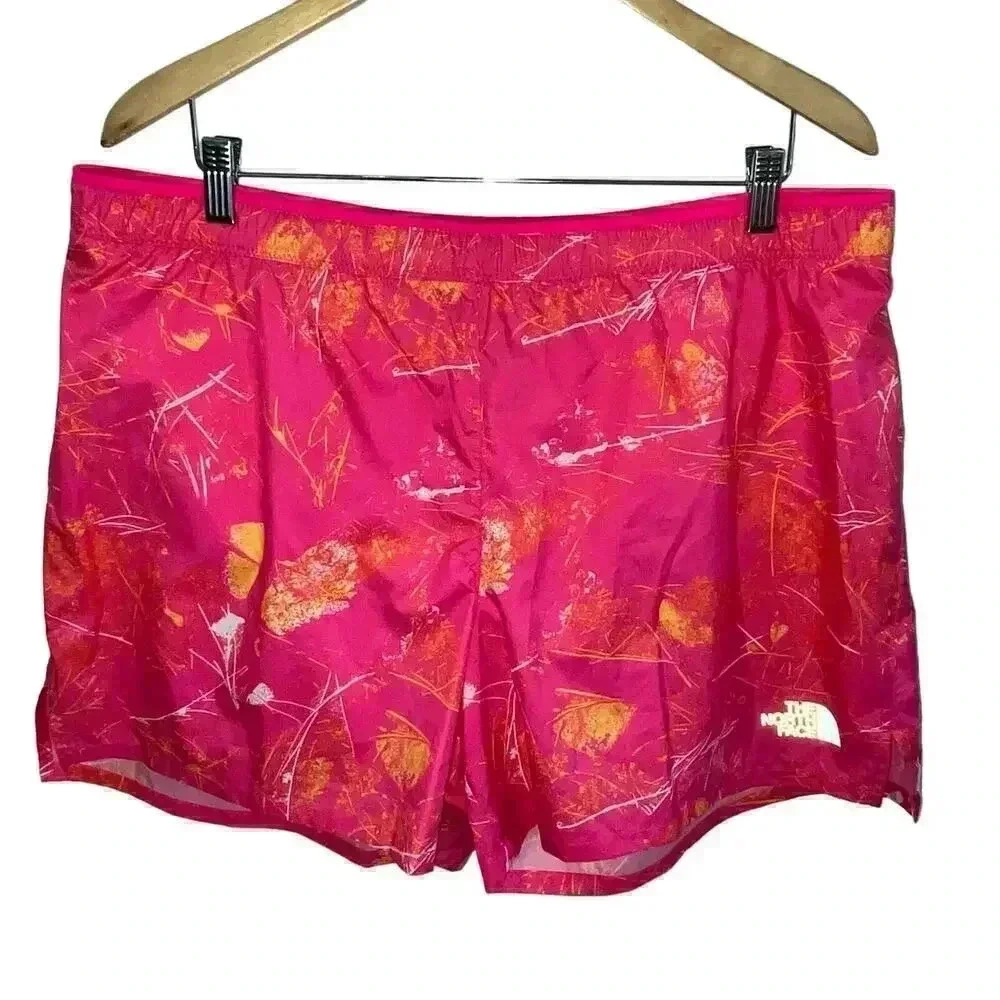 The North Face Men's Limitless Run Shorts‎ PinkOrange Lightweight Breathable XL